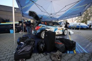 Rallye Český Krumlov: Čtvrteční odpoledne na Výstavišti v Českých Budějovicích